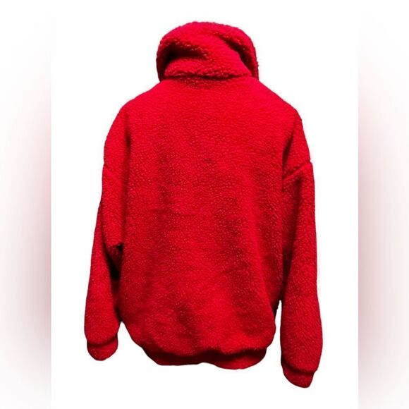 I am Gia red Sherpa Jacket - Picture 6 of 8